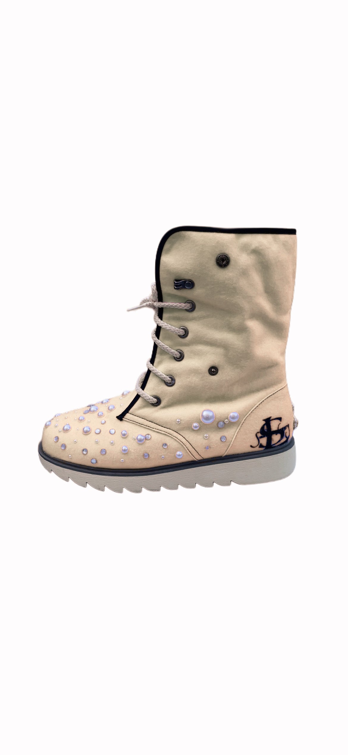 LUXURY FUR BOOTS ‘CHAMPAGNE’