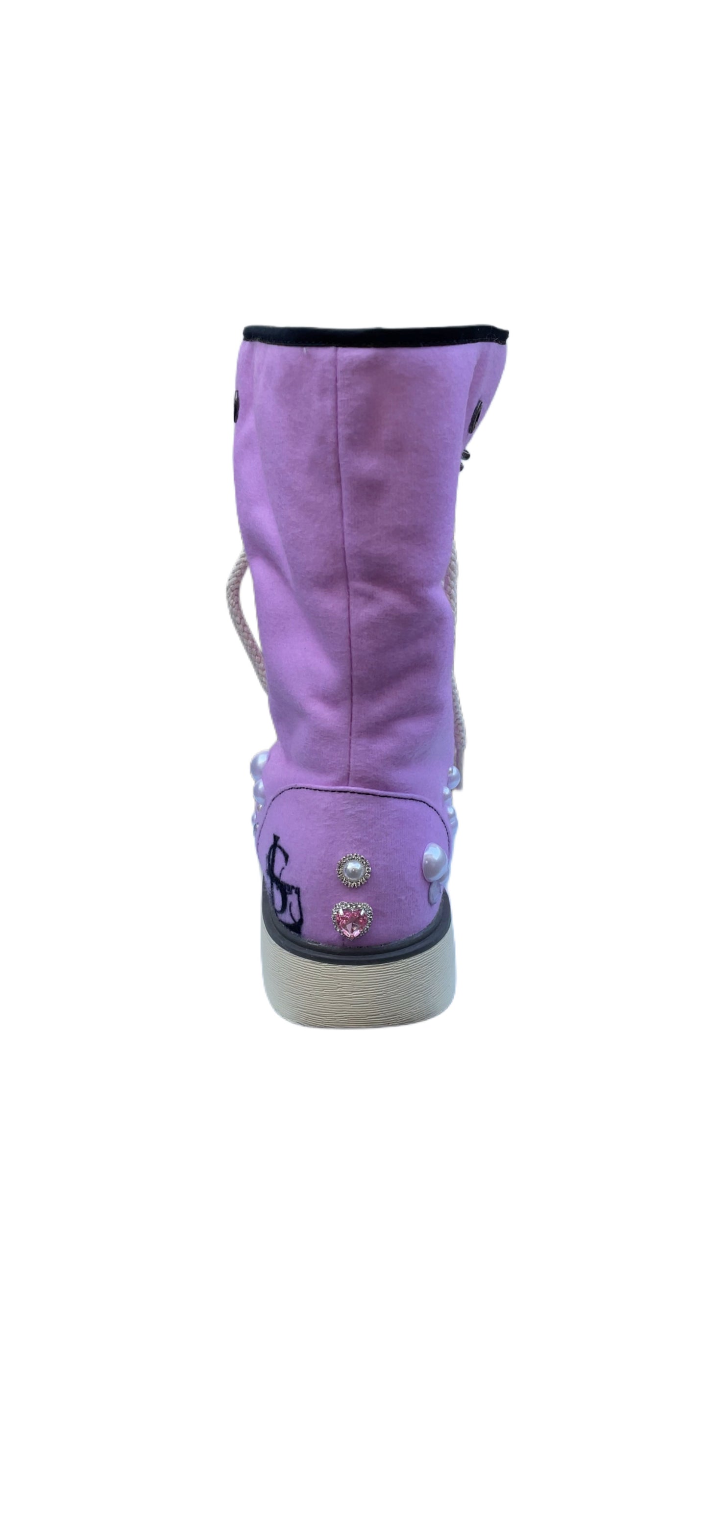 THEE LUXURY FUR BOOTS 'PINK PRINT'