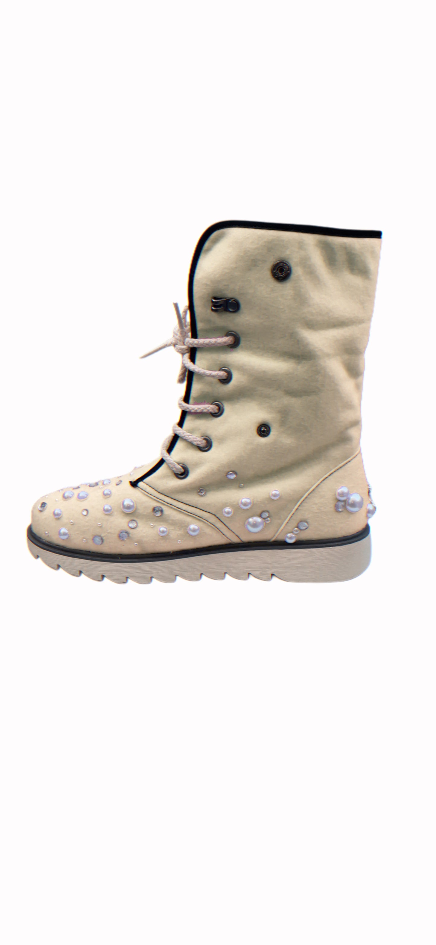 LUXURY FUR BOOTS ‘CHAMPAGNE’