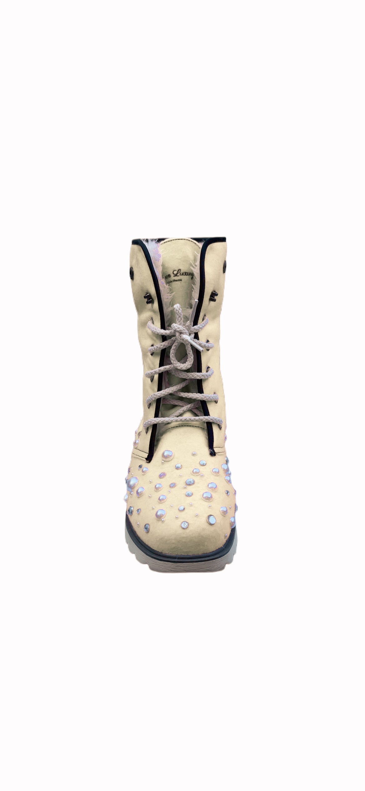 LUXURY FUR BOOTS ‘CHAMPAGNE’