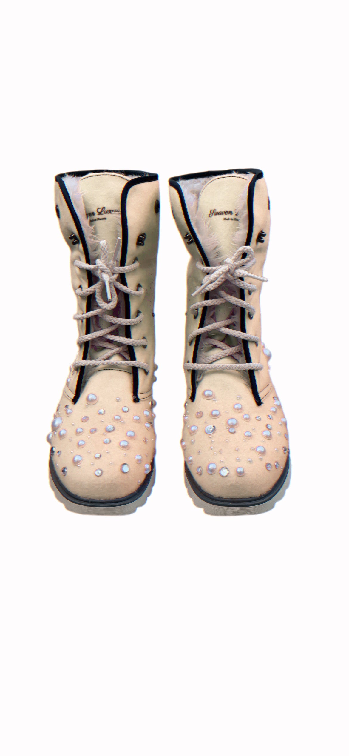 LUXURY FUR BOOTS ‘CHAMPAGNE’