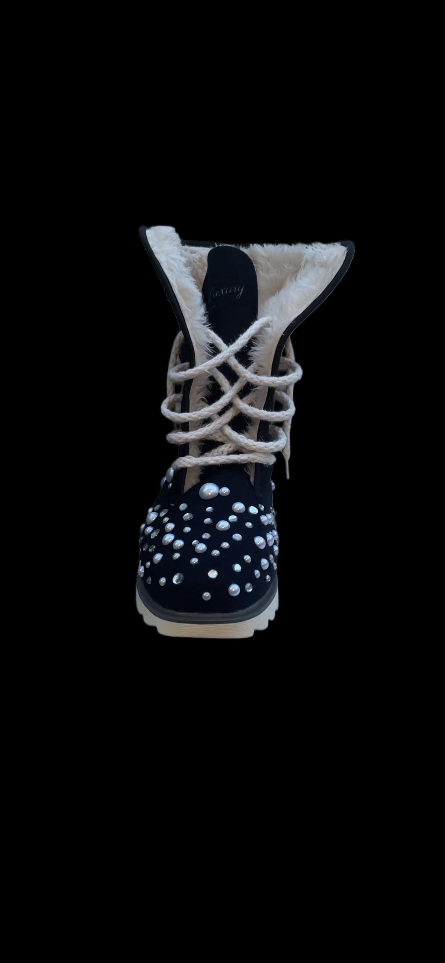 LUXURY FUR BOOTS ‘ONYX’