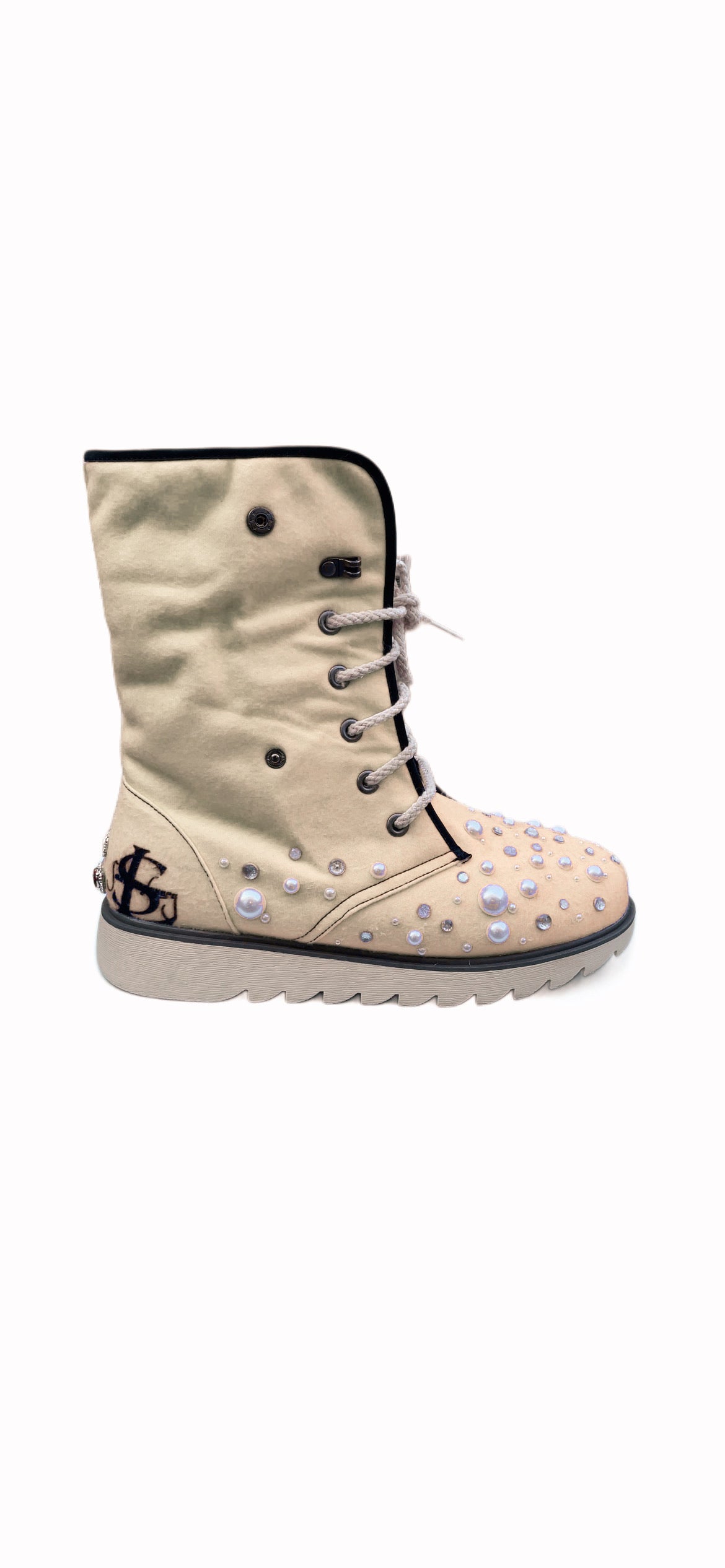 LUXURY FUR BOOTS ‘CHAMPAGNE’