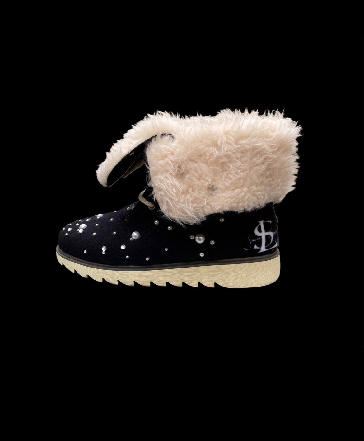 LUXURY FUR BOOTS ‘ONYX’