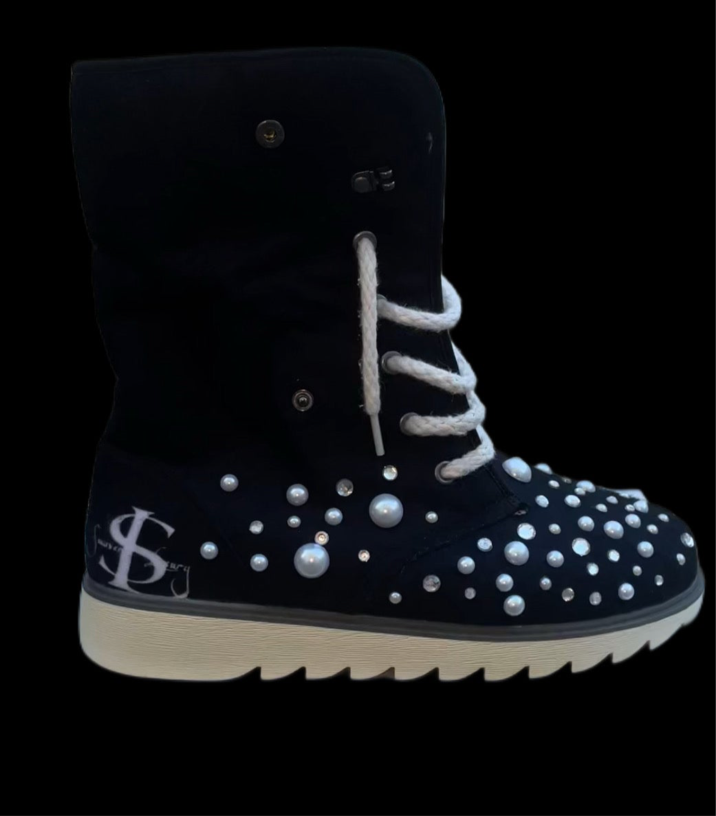 LUXURY FUR BOOTS ‘ONYX’