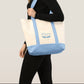 Swaven Two-Tone Tote Bag ‘Powder Blue’