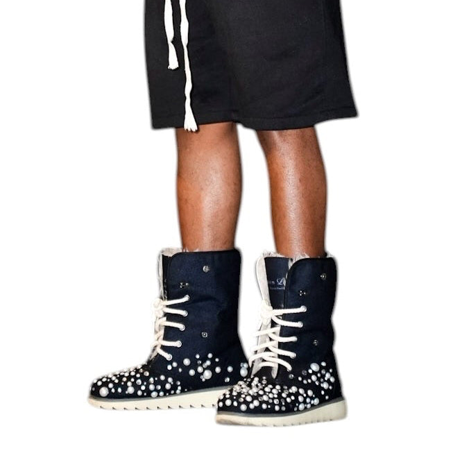 LUXURY FUR BOOTS ‘ONYX’