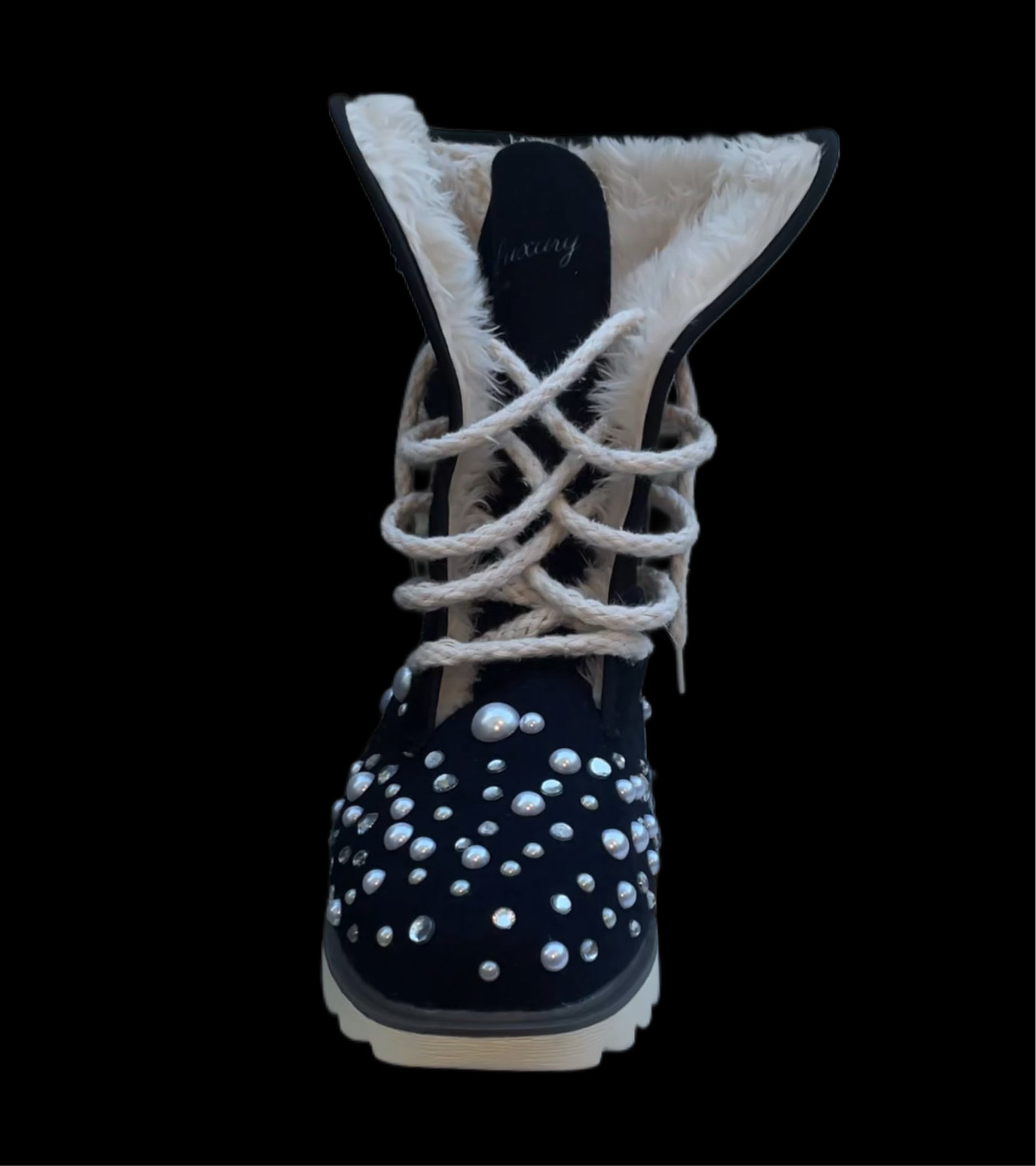 LUXURY FUR BOOTS ‘ONYX’