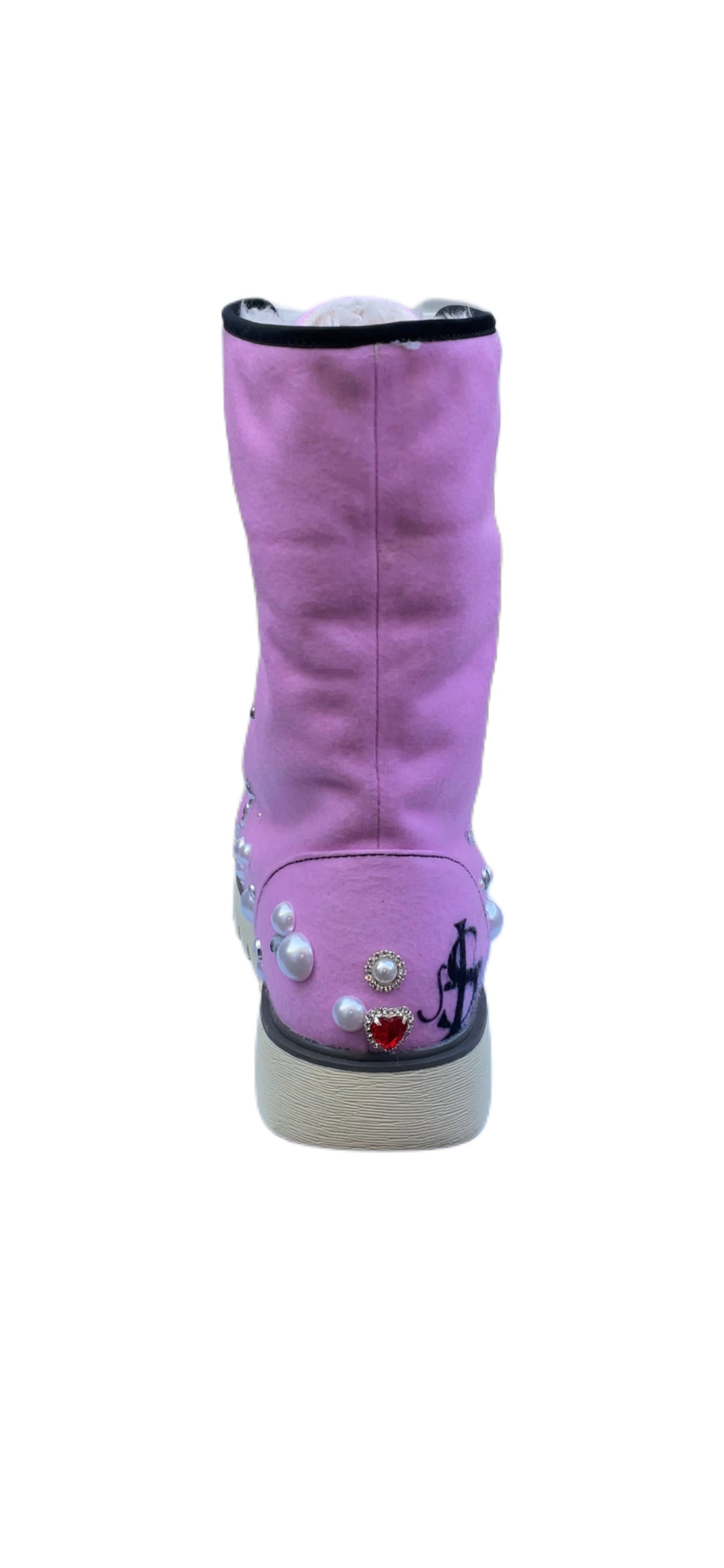 THEE LUXURY FUR BOOTS 'PINK PRINT'
