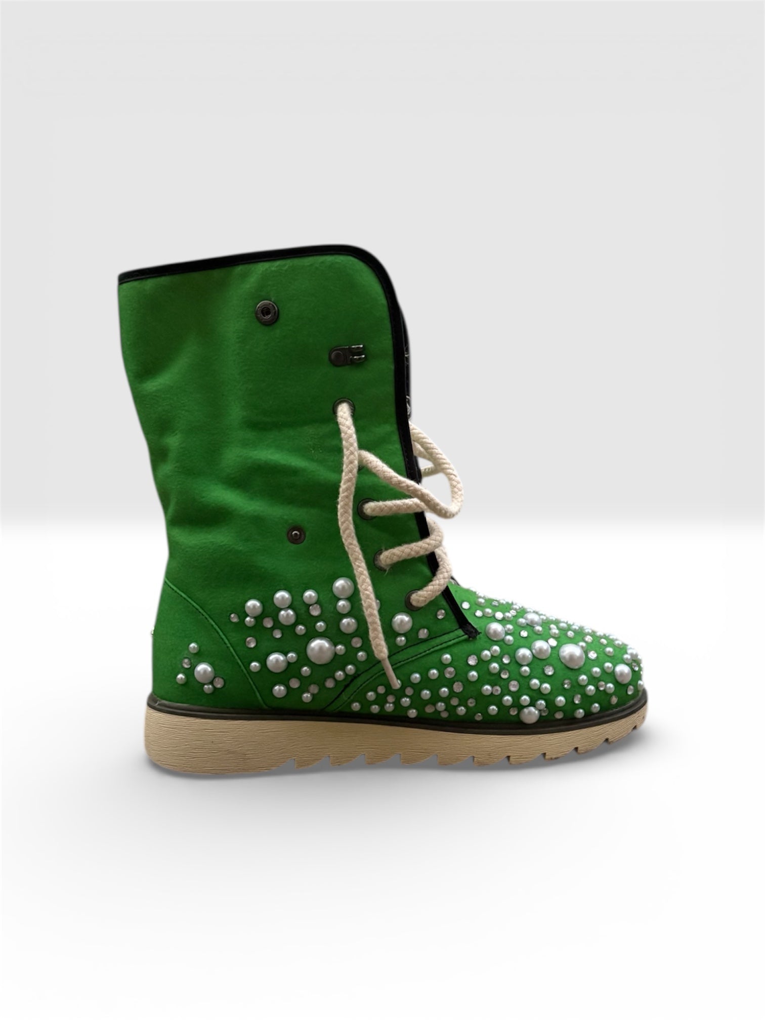 LUXURY FUR BOOTS ‘EVERGREEN’
