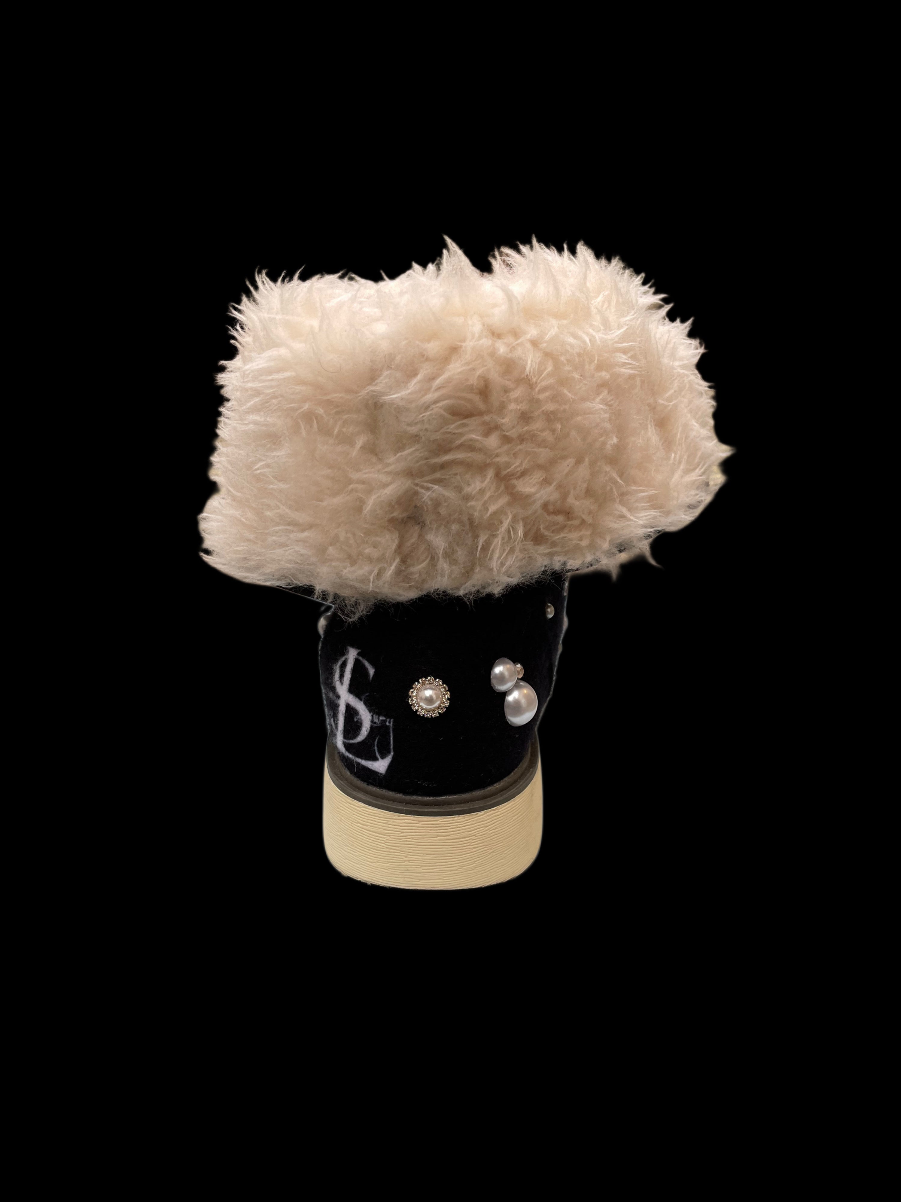 LUXURY FUR BOOTS ‘ONYX’