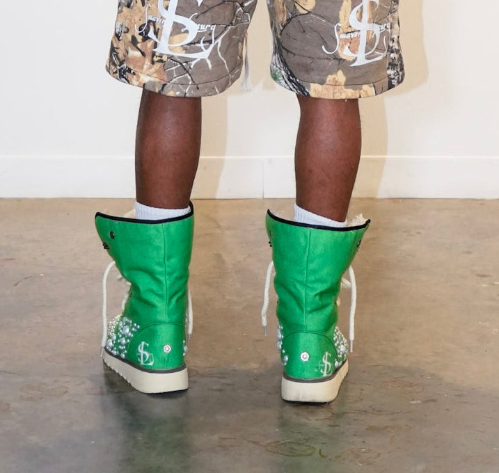 LUXURY FUR BOOTS ‘EVERGREEN’