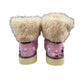 THEE LUXURY FUR BOOTS 'PINK PRINT'