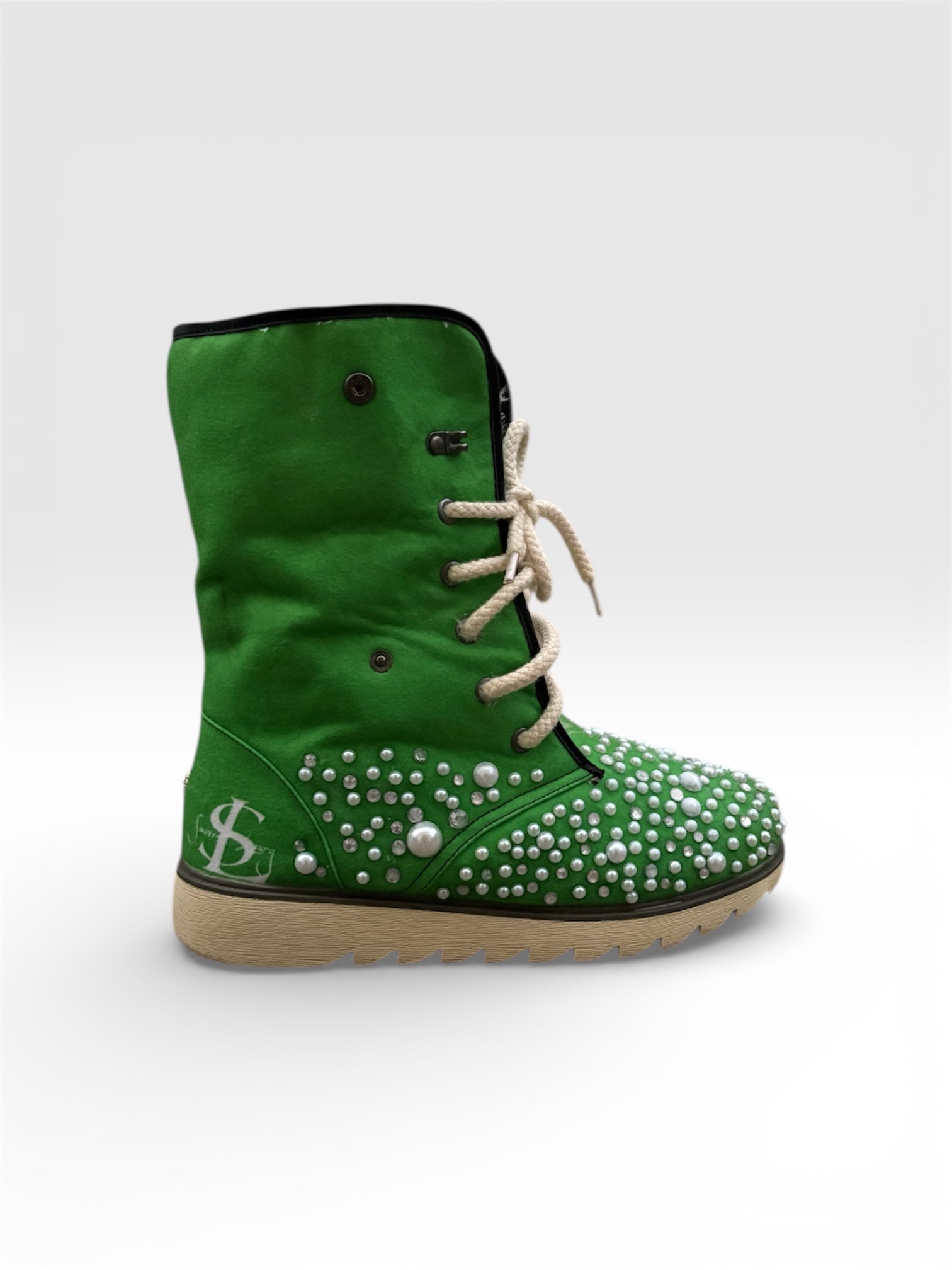 LUXURY FUR BOOTS ‘EVERGREEN’