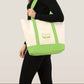 Swaven Two-Tone Tote Bag ‘Slime’