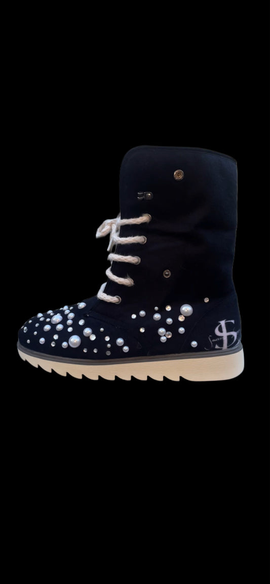 LUXURY FUR BOOTS ‘ONYX’