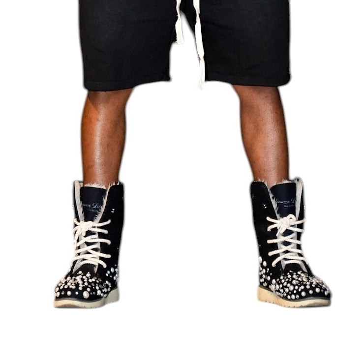 LUXURY FUR BOOTS ‘ONYX’