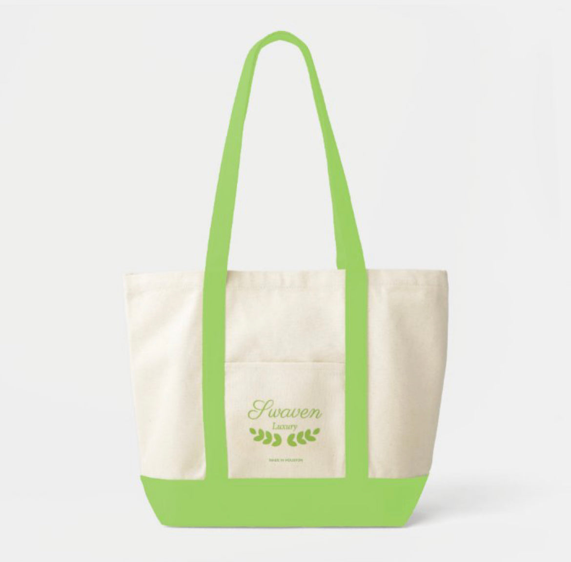 Swaven Two-Tone Tote Bag ‘Slime’