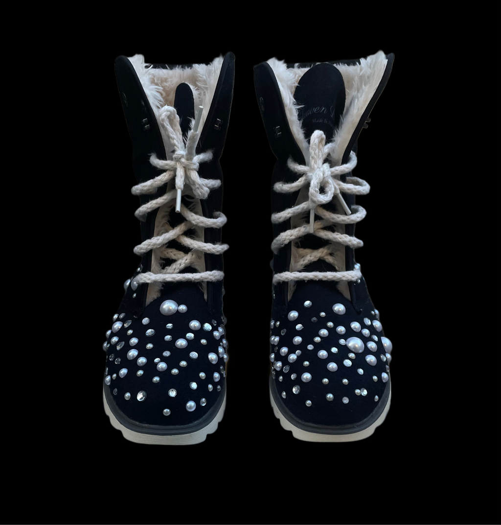 LUXURY FUR BOOTS ‘ONYX’
