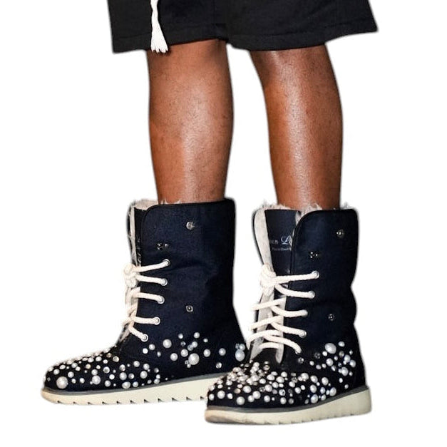 LUXURY FUR BOOTS ‘ONYX’