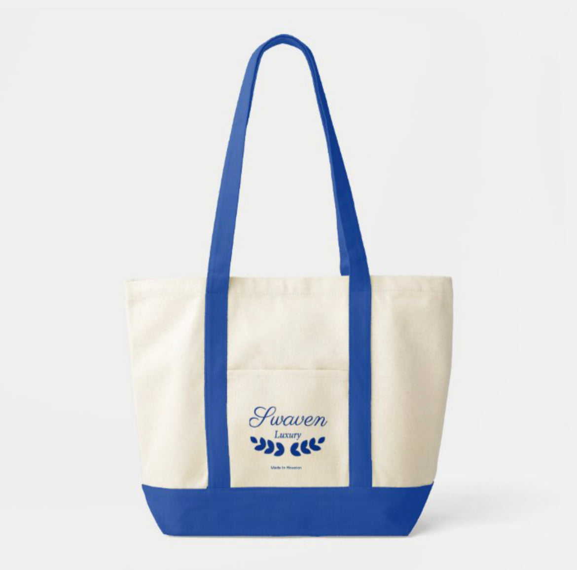 Swaven Two-Tone Tote Bag ‘Blue’